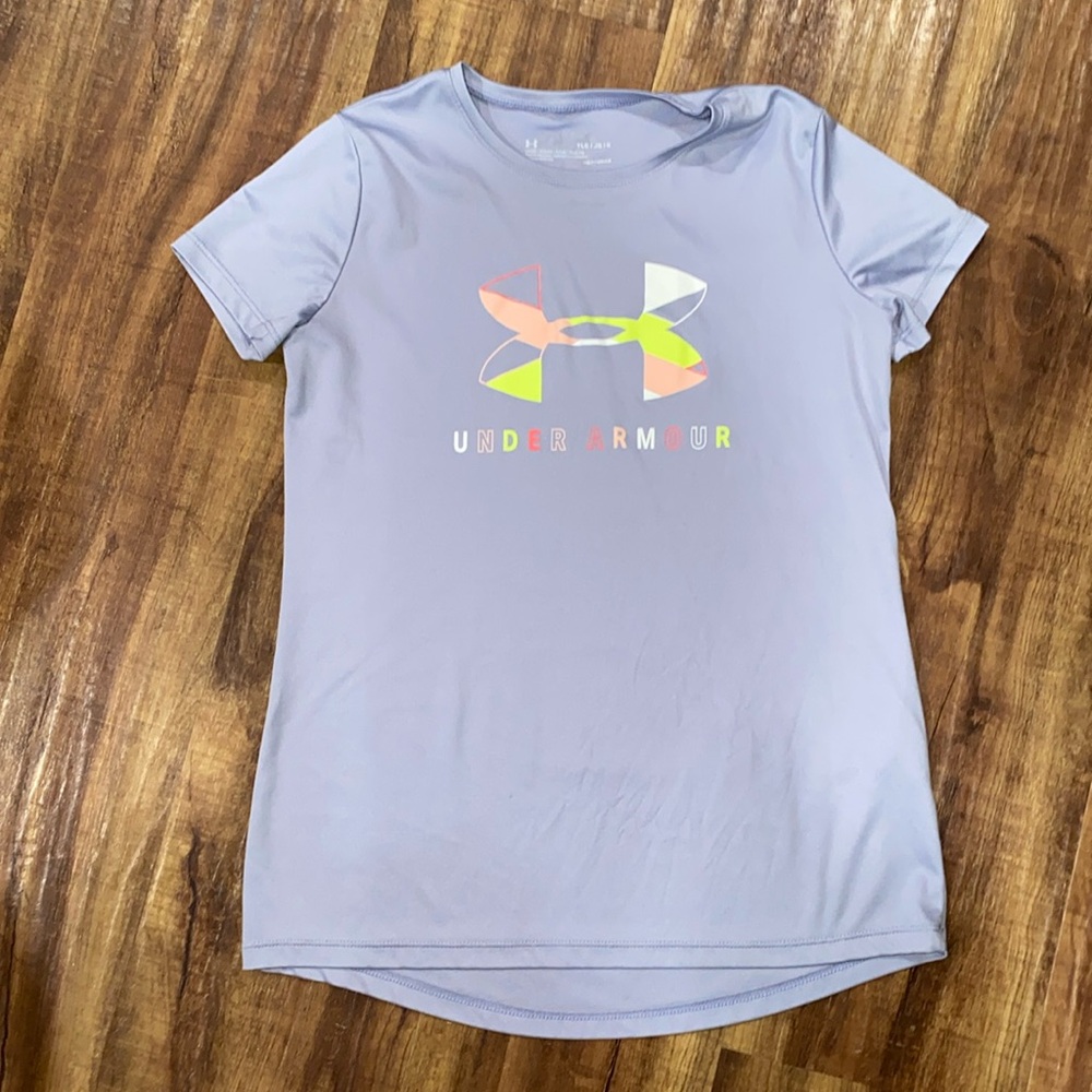 Under Armour dri fit heatgear size Large blue/gray
